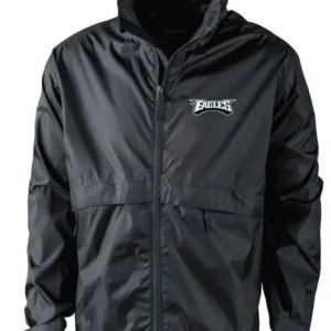 Reuben Philadelphia Eagles Black Windbreaker Jacket