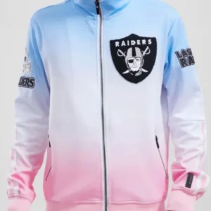 Reyna Wiza Las Vegas Raiders Zip Track Jacket
