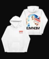Robertson Eminem Slim Shady White Hoodie Front
