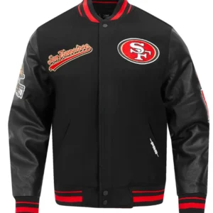Rodriguez San Francisco 49ers Black Varsity Jacket
