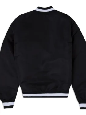 Romeo San Francisco 49ers Black Varsity Jacket Back