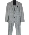 Roosevelt Mens Grey Cotton Suit 