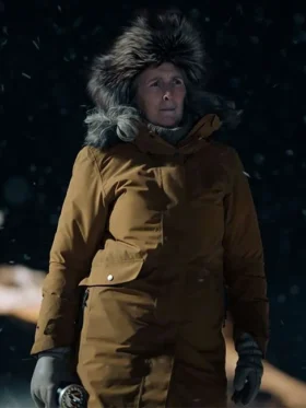 Rose Aguineau True Detective S04 Brown Hooded Jacket