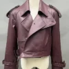 Rosie Women Real Leather Cropped Jacket