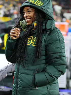 Russell Green Bay Packers Green Puffer Hooded Coat
