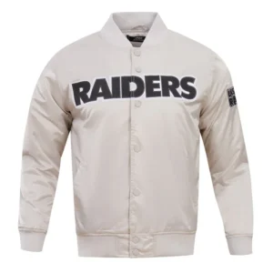 Ryley Marks Las Vegas Raiders Satin Varsity Jacket