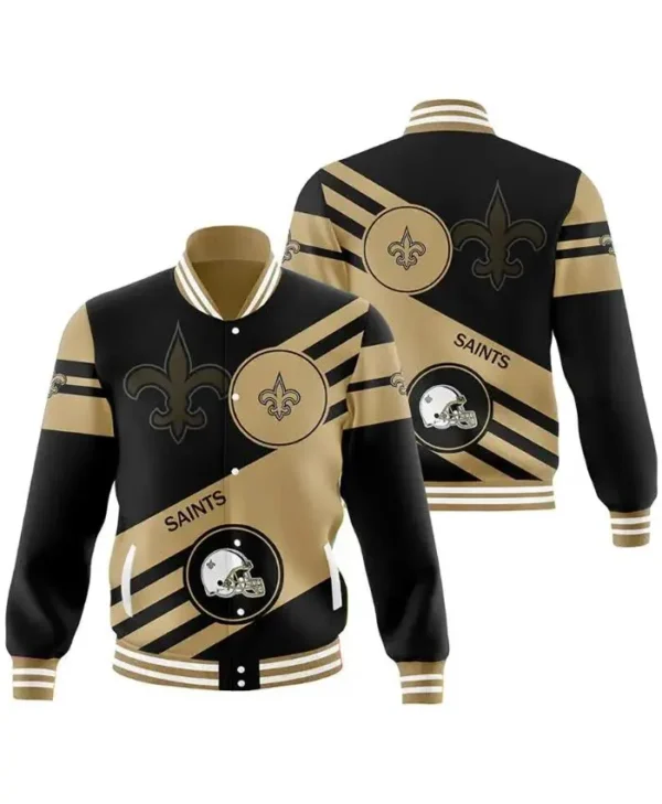 Sandrine New Orleans Saints Wool Varsity Jacket