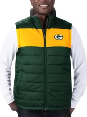 Selena Green Bay Packers G III Sports Puffer Vest