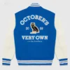 Seleukos OVO Same City Same Friends Wool Varsity Jacket Back