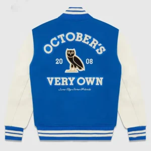 Seleukos OVO Same City Same Friends Wool Varsity Jacket Back
