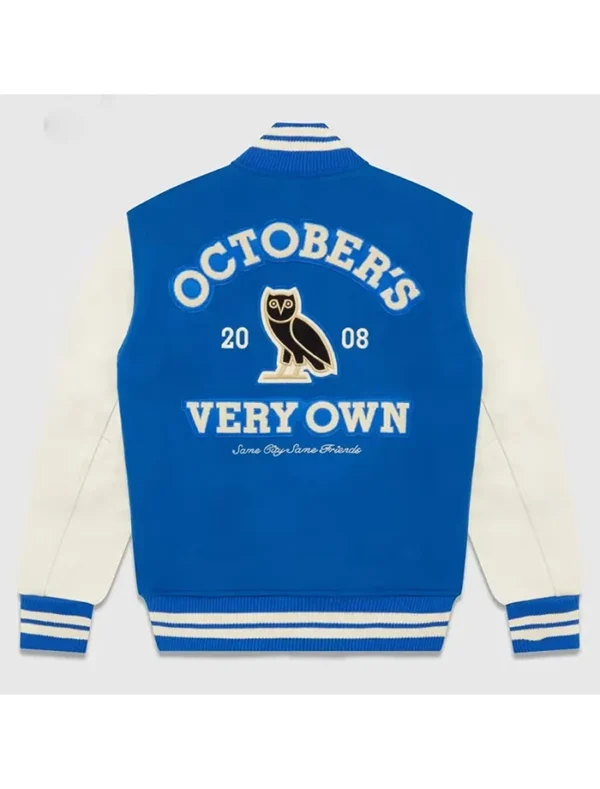 Seleukos OVO Same City Same Friends Wool Varsity Jacket Back