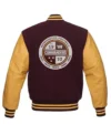 Septimus Washington Commander Maroon And Yellow Wool Jacket Back