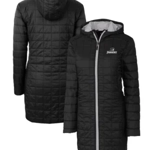 Shayna New Orleans Saints Black Long Hooded Coat