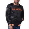 Shelton Cincinnati Bengals 49ers Black Satin Jacket