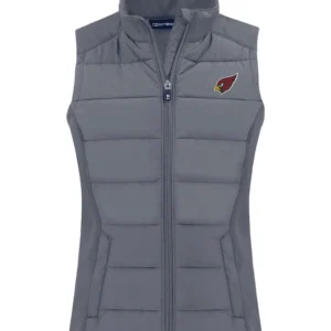 Shop Arizona Cardinals Gray Rainier Full Zip Puffer Vest