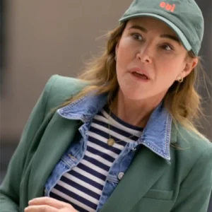 Shop Christa Miller Shrinking S02 Green Blazer