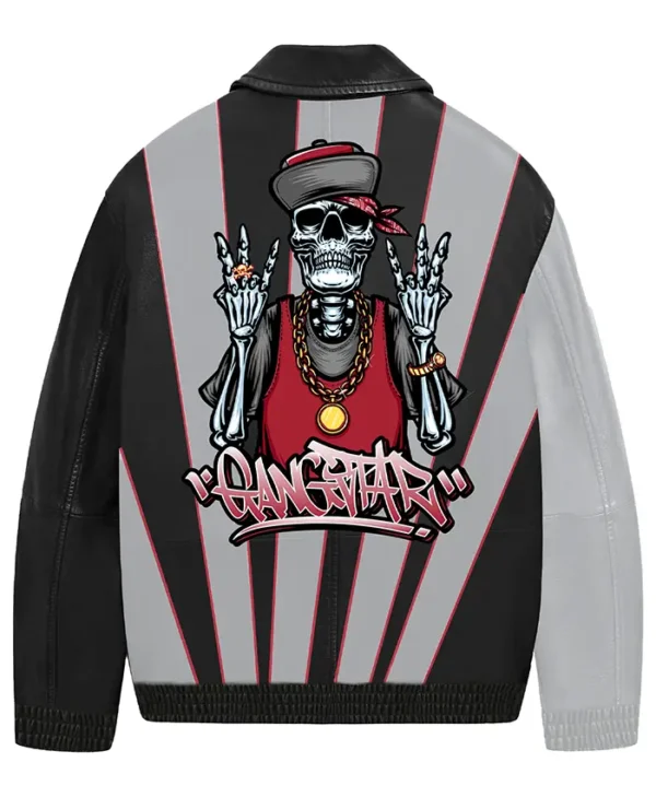 Shop Gangster Stegaro Grey and Black Jacket