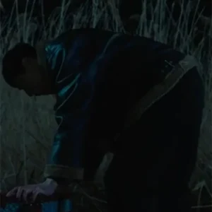 Shop Kim Dong won The Trunk Shearling Leather Jacket