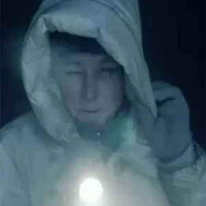 Shop Liz Danvers True Detective S04 White Puffer Jacket