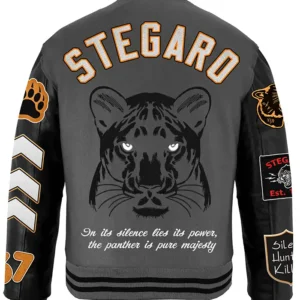 Shop Stegaro Panther Perfect Killer Varsity Bomber Jacket