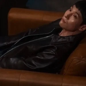 Shop Um Tae Seong The Trunk Black Leather Jacket