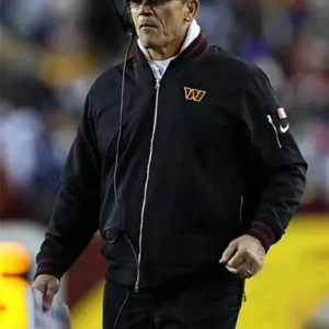 Sims Nike Washington Commanders Coaches Black Bomber Jacket