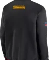 Sims Nike Washington Commanders Coaches Black Bomber Jacket Back
