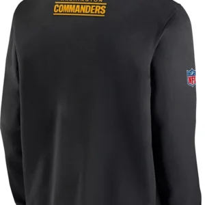 Sims Nike Washington Commanders Coaches Black Bomber Jacket Back