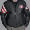 Solomon Black Niners Leather Jacket 