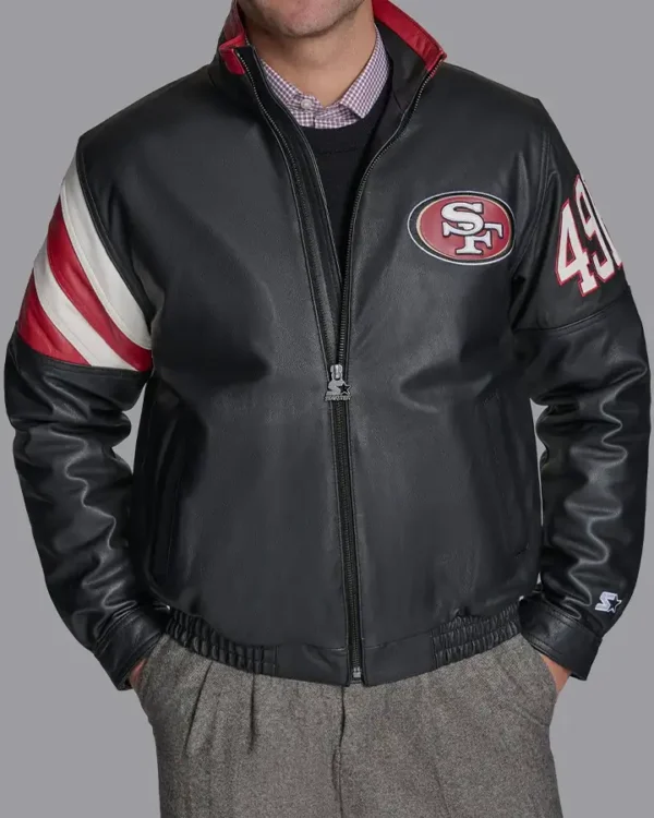 Solomon Black Niners Leather Jacket