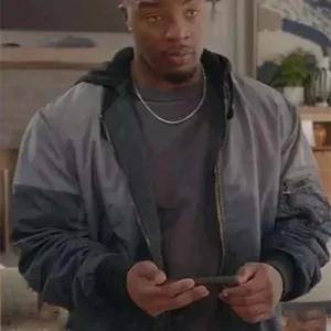 Spencer James All American Grey Bomber Jacket