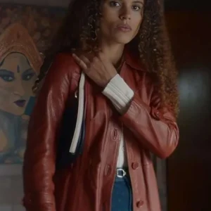 Stacey Embalo Missing You Brown Leather Coat