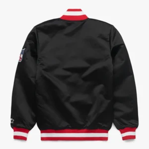 Starter Blackout Heavyweight Satin Chiefs Outerwear For Sale