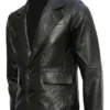 Sumayyah Mens Black Leather Jacket 