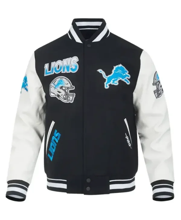Tanya Detroit Lions Pro Standard White And Black Jacket