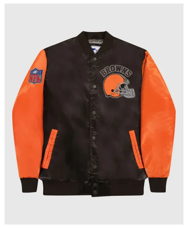 Team Cleveland Browns Starter Wool Varsity Jacket