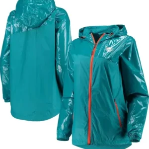 Team Miami Dolphins G III Zip Hooded Jacket