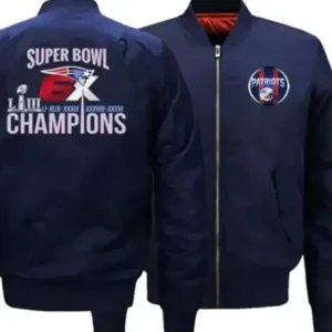 Team New England Patriots Blue Bomber Jacket