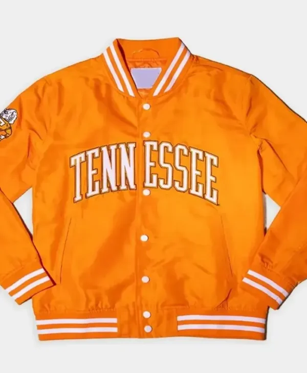 Tennessee Volunteers Homefield Orange Satin Varsity Jacket