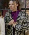 Tessa Porter The Young and the Restless Snakeskin Coat