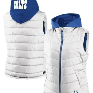 Tierra Mohr Indianapolis Colts Puffer Hooded Vest