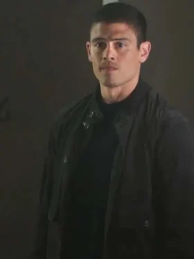 Tommy Martinez Laid Black Bomber Jacket