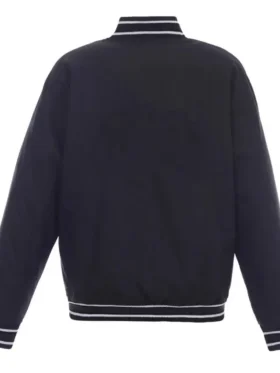 Toronto Maple Leafs Front Hit Navy Poly Twill Jacket Back