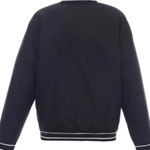 Toronto Maple Leafs Front Hit Navy Poly Twill Jacket Back