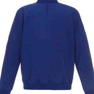 Toronto Maple Leafs Lightweight Nylon Royal Bomber Jacket Back