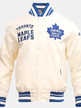 Toronto Maple Leafs Retro Classic Rib Satin Jacket