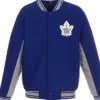 Toronto Maple Leafs Varsity Royal Blue Wool Jacket