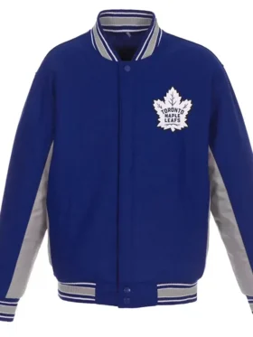 Toronto Maple Leafs Varsity Royal Blue Wool Jacket