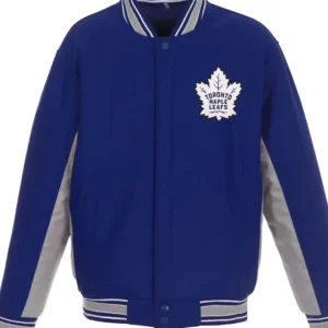 Toronto Maple Leafs Varsity Royal Blue Wool Jacket