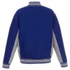 Toronto Maple Leafs Varsity Royal Blue Wool Jacket Back